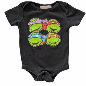 Teenage Mutant Ninja Turtles black onesie